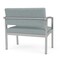 Lesro Lenox Steel Chair, Ash (Blue) Seat, Ash Back, 33 W 24.5 L 32 H, Linette Vinyl Seat LS1401 - alternate 3